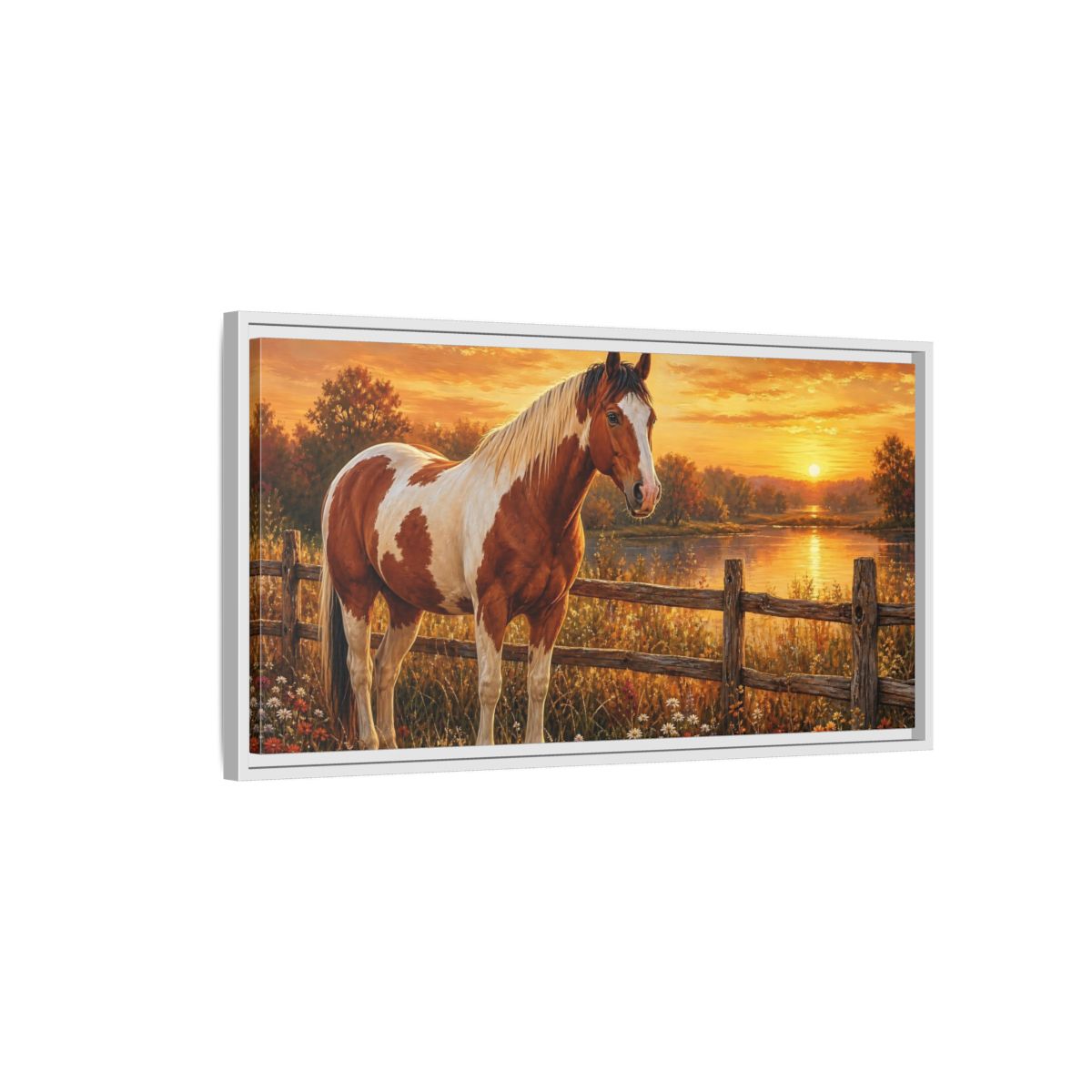Side Mockup 1. Abstract shown as stretched canvas wall art