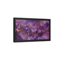 Side Mockup 8. Abstract Geode Purple And Gold shown as stretched canvas wall art
