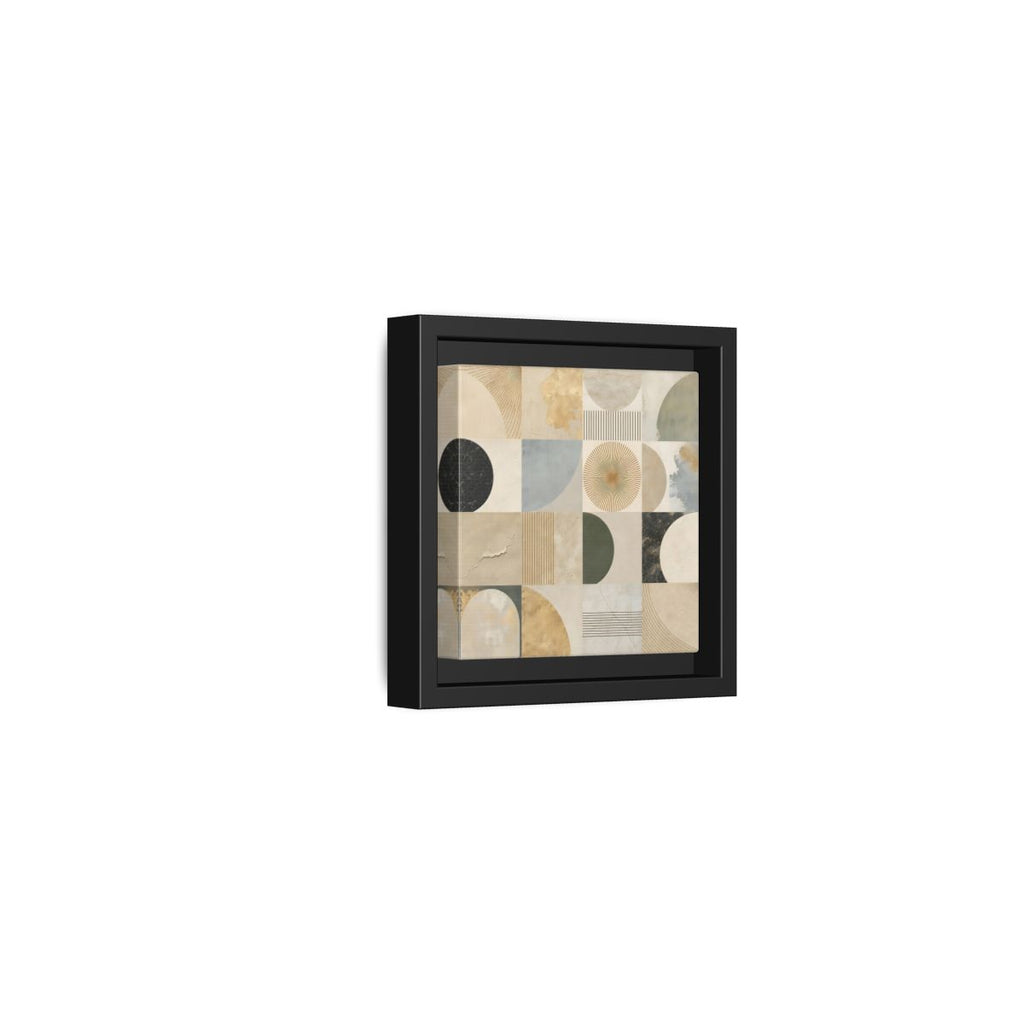 Side Mockup 24. Abstract Geometric Shapes Geometric Pattern shown as stretched canvas wall art