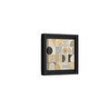 Side Mockup 24. Abstract Geometric Shapes Geometric Pattern shown as stretched canvas wall art
