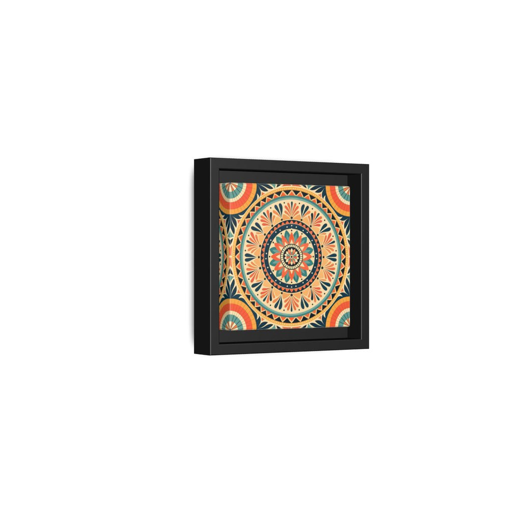 Side Mockup 24. Abstract Mandala Bohemian Mandala Pattern shown as stretched canvas wall art