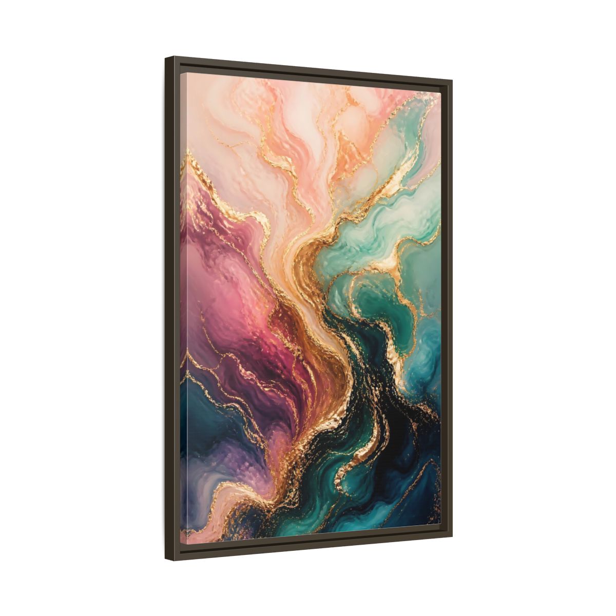 Side Mockup 11. Abstract Marble Pattern Abstract Marble shown as stretched canvas wall art
