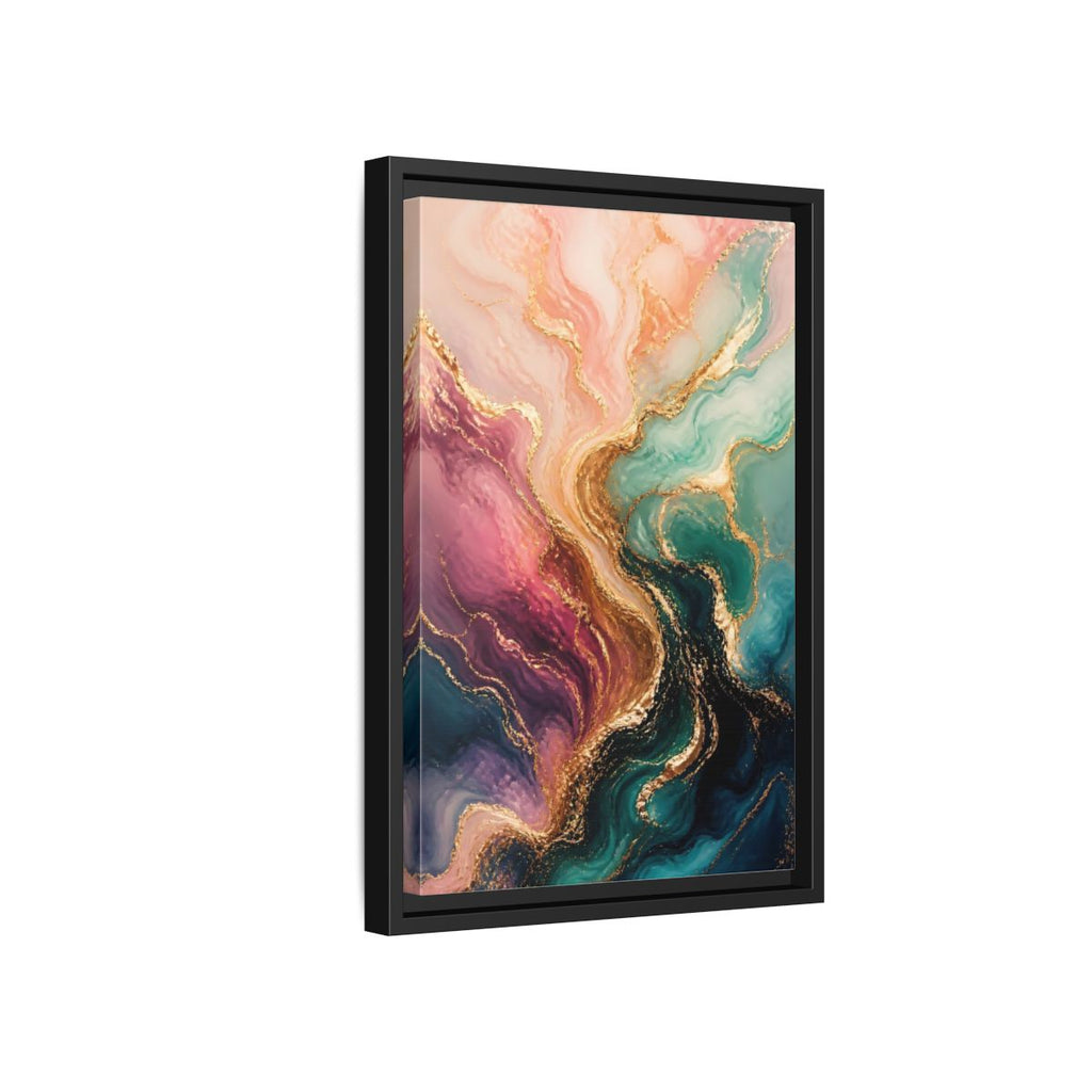 Side Mockup 6. Abstract Marble Pattern Abstract Marble shown as stretched canvas wall art