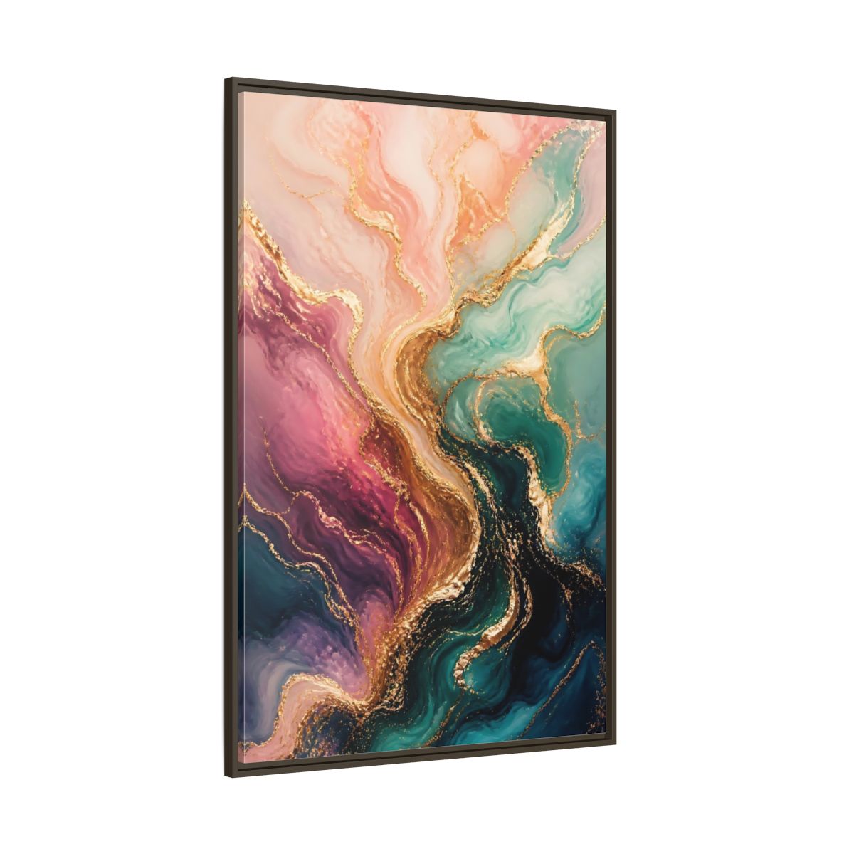 Side Mockup 8. Abstract Marble Pattern Abstract Marble shown as stretched canvas wall art