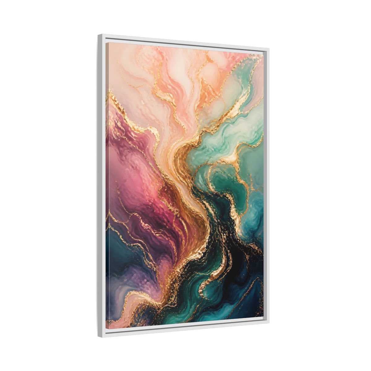Side Mockup 9. Abstract Marble Pattern Abstract Marble shown as stretched canvas wall art