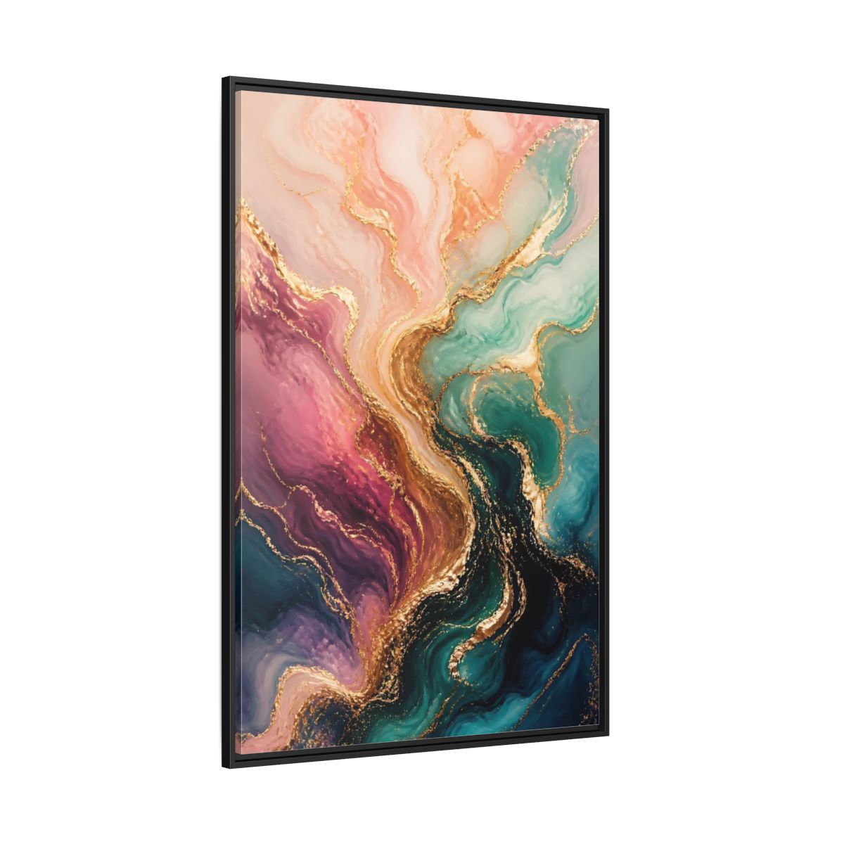 Side Mockup 12. Abstract Marble Pattern Abstract Marble shown as stretched canvas wall art