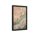 Side Mockup 6. Abstract Abstract Pattern Pink Green Gold shown as stretched canvas wall art