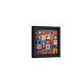 Side Mockup 24. Abstract Pop Art Symbols Multi-Color Pop Art shown as stretched canvas wall art