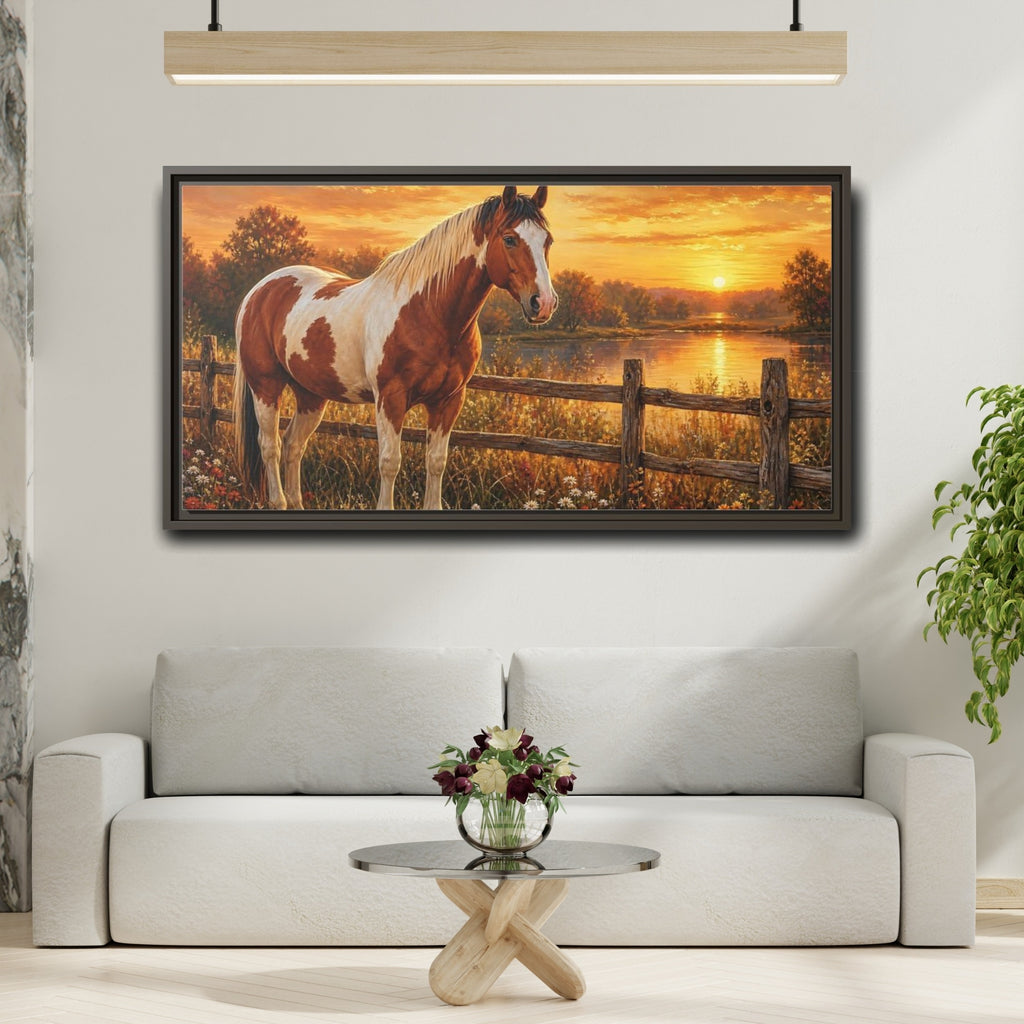 Mockup 2. Abstract shown as stretched canvas wall art