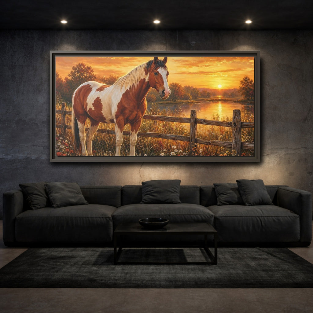 Mockup 3. Abstract shown as stretched canvas wall art