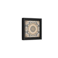 Side Mockup 24. Abstract Sunburst Mandala Black Gold Mandala shown as stretched canvas wall art