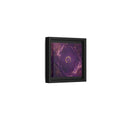 Side Mockup 24. Abstract Abstract Symbol Purple And Gold shown as stretched canvas wall art