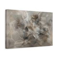 Side Mockup 4. Abstract Abstract Texture Brown Gray Abstract shown as stretched canvas wall art