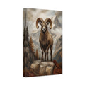 Side Mockup 4. Animals Bighorn Ram Brown Mountain Ram shown as stretched canvas wall art