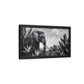 Side Mockup 8. Animals Elephant Monochrome Elephant shown as stretched canvas wall art