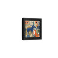 Side Mockup 24. Animals Forest Animals Blue Orange Forest Animals shown as stretched canvas wall art