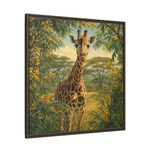Main Mockup. Animals Giraffe Giraffe Safari shown as stretched canvas wall art