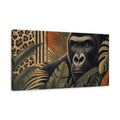 Side Mockup 3. Animals Gorilla Gorilla Jungle shown as stretched canvas wall art