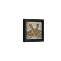 Side Mockup 24. Animals Hares Brown White Winter shown as stretched canvas wall art
