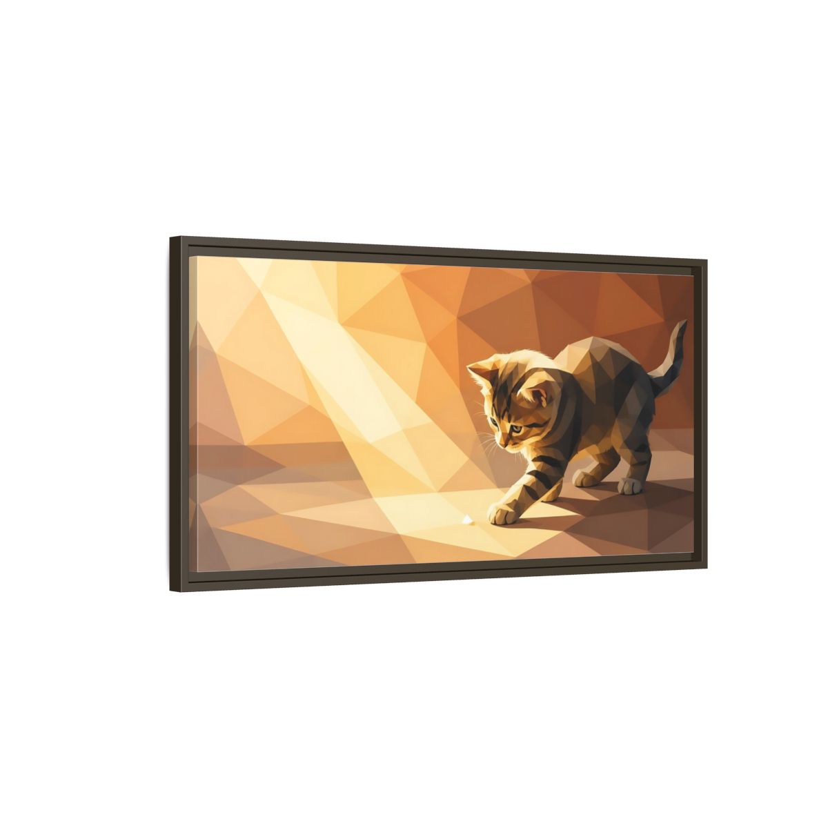 Main Mockup. Animals Kitten Orange Kitten shown as stretched canvas wall art