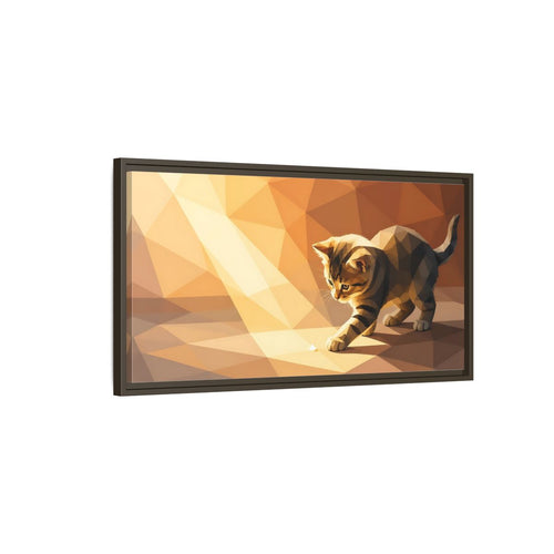 Main Mockup. Animals Kitten Orange Kitten shown as stretched canvas wall art