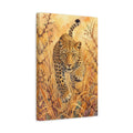 Side Mockup 4. Animals Leopard Golden Leopard shown as stretched canvas wall art