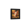 Side Mockup 24. Animals Piglet Cute Piglet shown as stretched canvas wall art