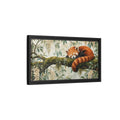 Side Mockup 8. Animals Red Panda Sleeping Red Panda shown as stretched canvas wall art