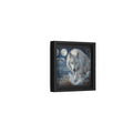 Side Mockup 24. Animals White Wolf White Wolf Snow shown as stretched canvas wall art