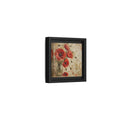 Side Mockup 24. Floral Red Poppies Red Poppies And Gold shown as stretched canvas wall art