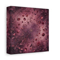 Side Mockup 2. Floral Roses Burgundy Floral shown as stretched canvas wall art