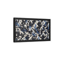 Side Mockup 8. Horror Skulls Black And Blue Gothic shown as stretched canvas wall art