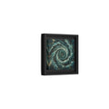 Side Mockup 24. Nature Anchor Teal Gold Anchor shown as stretched canvas wall art