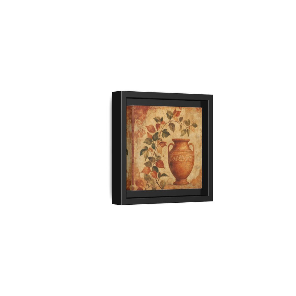 Side Mockup 24. Nature Ancient Vase Terracotta And Green shown as stretched canvas wall art