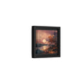 Side Mockup 24. Nature Autumn Landscape Autumn Lake Scene shown as stretched canvas wall art