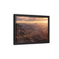 Side Mockup 6. Nature Canyon Brown Orange Sunset shown as stretched canvas wall art