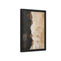 Side Mockup 6. Nature Dried Plant Brown And Beige Botanical shown as stretched canvas wall art
