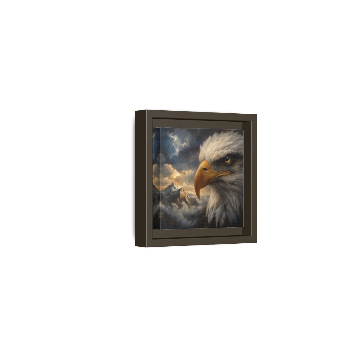 Side Mockup 23. Nature Eagle Majestic Eagle shown as stretched canvas wall art