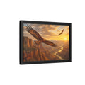Side Mockup 6. Nature Eagles Golden Eagles shown as stretched canvas wall art
