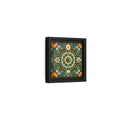 Side Mockup 24. Nature Earth Mandala Vibrant Earth Mandala shown as stretched canvas wall art