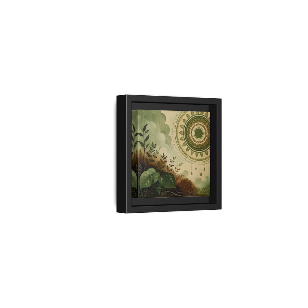 Side Mockup 24. Nature Green Foliage Green And Brown Nature shown as stretched canvas wall art