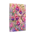 Side Mockup 4. Nature Hummingbird Pink Purple Hummingbird shown as stretched canvas wall art