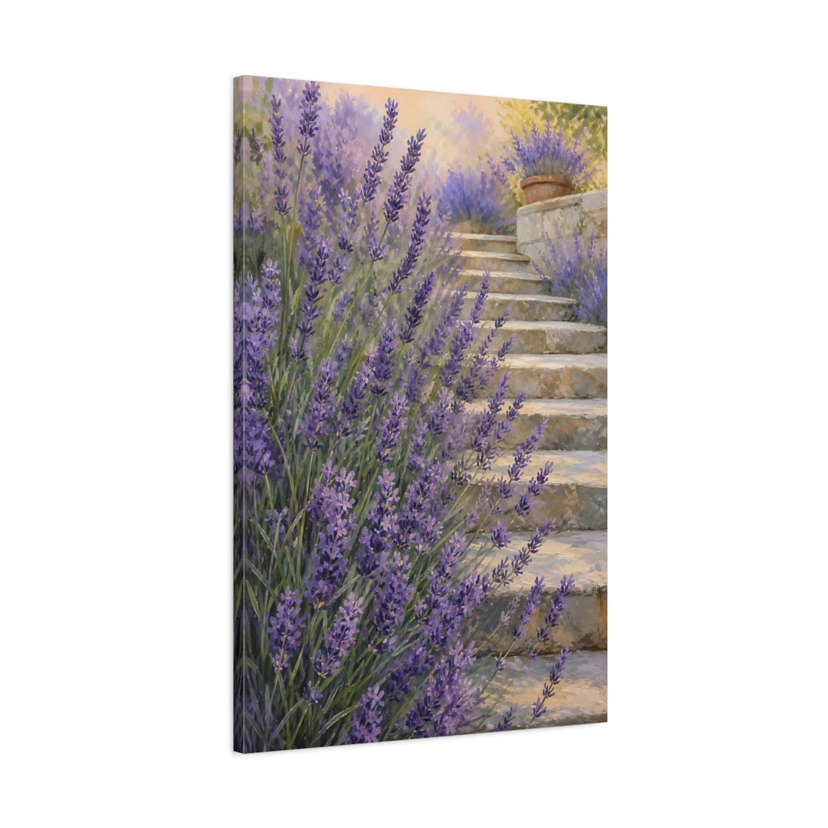 Main Mockup. Nature Lavender Purple Lavender shown as stretched canvas wall art