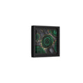 Side Mockup 24. Nature Malachite Agate Green Malachite shown as stretched canvas wall art
