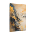 Side Mockup 4. Nature Mountains Gold And Grey Landscape shown as stretched canvas wall art