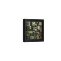 Side Mockup 24. Nature Tropical Foliage Green Gold Nature shown as stretched canvas wall art