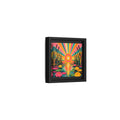 Side Mockup 24. Nature Water Lilies Colorful Lotus Pond shown as stretched canvas wall art