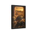 Side Mockup 6. Religious Jewish Artifacts Jerusalem Prayer shown as stretched canvas wall art